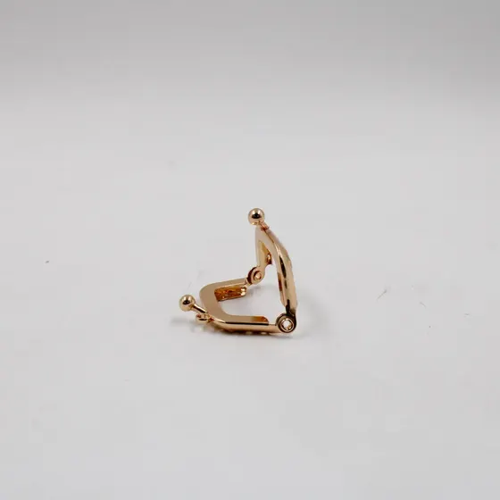 Fecho Da Vovo Trabalhado 4,5Cm Em Ferro Unidade - Dourado