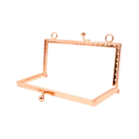 Fecho Da Vovo Retangular Trabalhado 12.5Cm Em Ferro Unidadee - Dourado