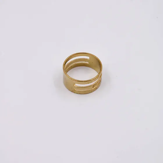 Anel De Abrir/Fechar Joias Em Latao Com 20 Pecas - Dourado