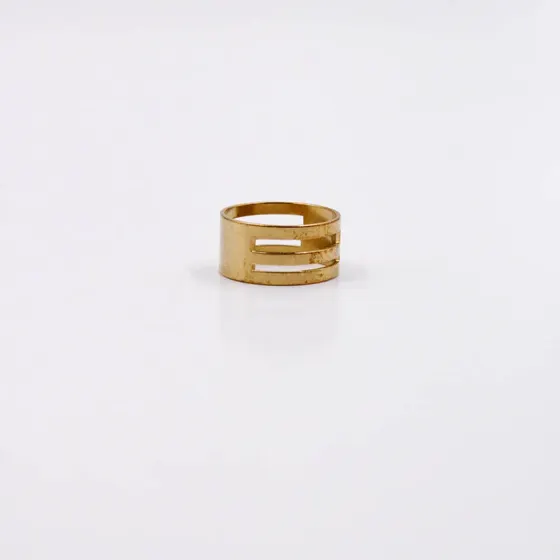 Anel De Abrir/Fechar Joias Em Latao Com 20 Pecas - Dourado