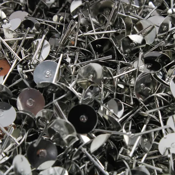 Base De Brinco 08Mm Em Ferro Com 2000 Pcs - Niquel