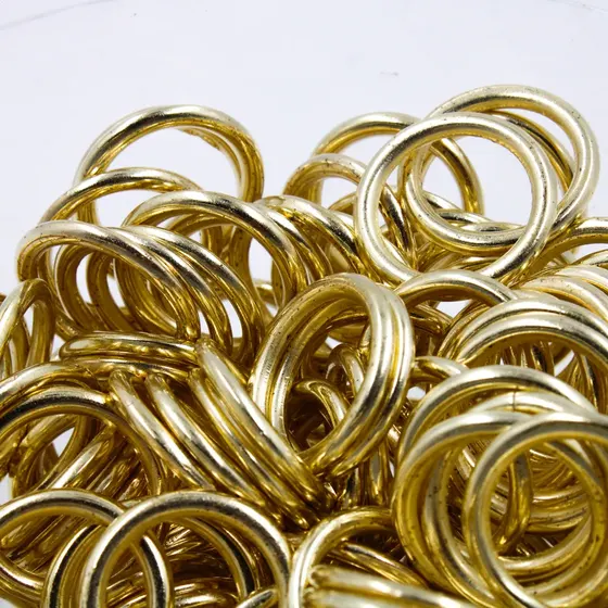 Argola Lisa 03X25Mm Em Abs Com 250G - Dourado