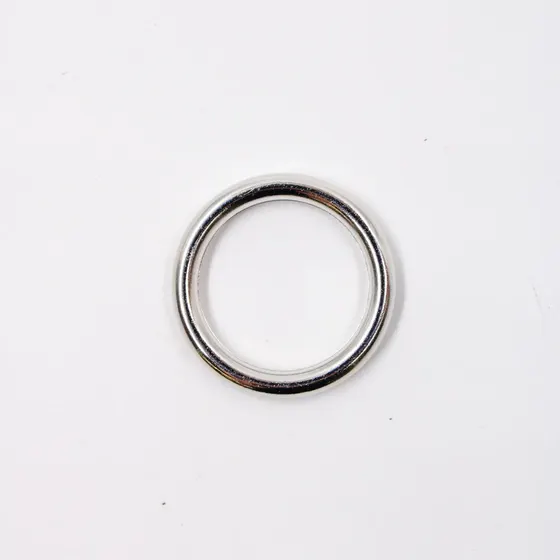 Argola Lisa 30Mm Em Abs Com 250G - Niquel