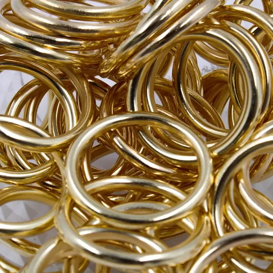 Argola Lisa 36Mm Em Abs Com 250G - Dourado