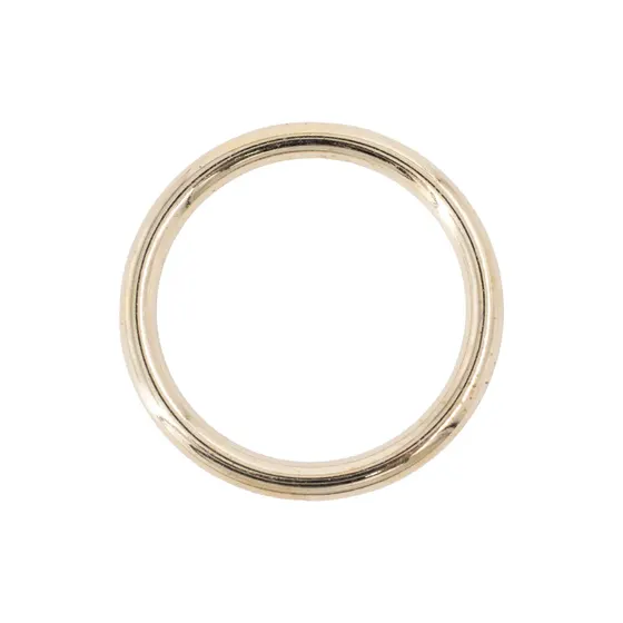 Argola Lisa 5X49Mm Em Abs Com 250G - Dourado