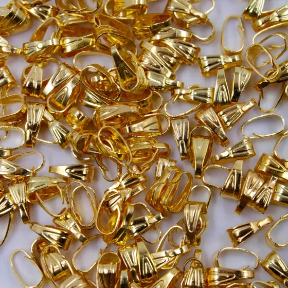 Contra Argola Trabalhado 03X07Mm Em Ferro Com 2000 Pecas - Dourado