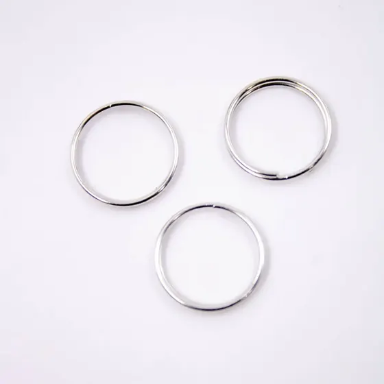 Argolinha Dupla 12Mm Em Ferro Com 500Gr - Niquel