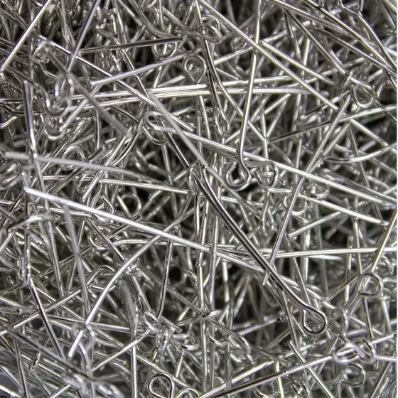 Alfinete Contra Pino Premium 40Mm Em Ferro Com 500Gr - Niquel