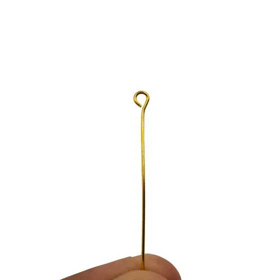 Alfinete Contra Pino Premium 50Mm Em Ferro Com 500Gr - Dourado