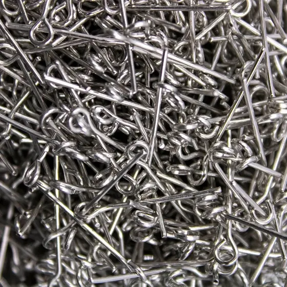Alfinete Contra Pino Premium 20Mm Em Ferro Com 500Gr - Niquel