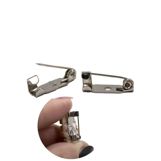 Base De Broche 15Mm Em Ferro Com 1.000 Pecas - Niquel