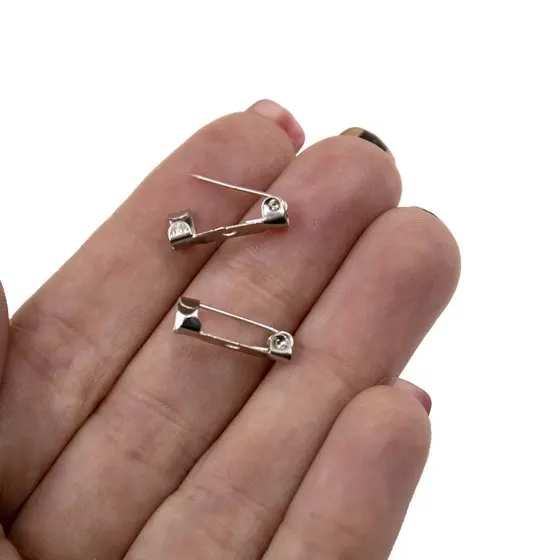 Base De Broche 15Mm Em Ferro Com 1.000 Pecas - Niquel