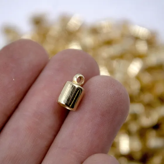 Terminal Para Colagem 06X07Mm Em Abs Com 250G - Dourado