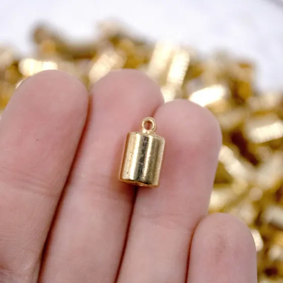 Terminal Para Colagem 08X10Mm Em Abs Com 250G - Dourado