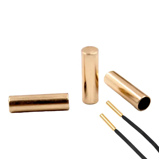 Ponteira Cilindro Para Colagem 3.5Mm Em Zamac Com 500 Pecas - Dourado