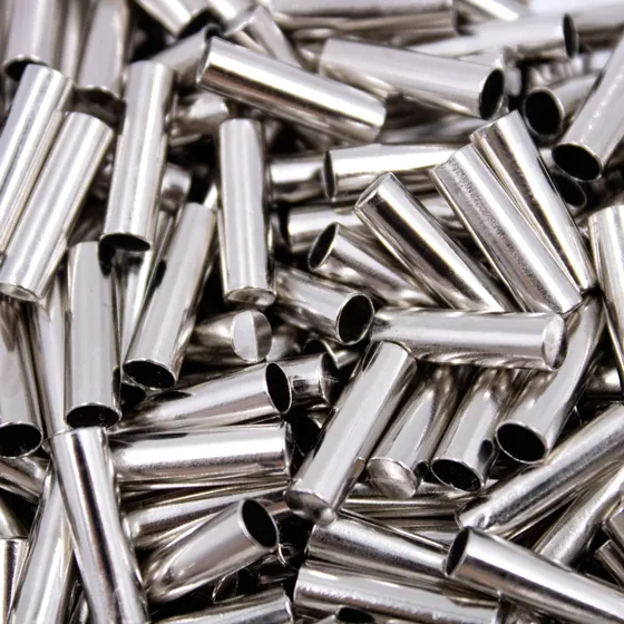 Ponteira Cilindro Para Colagem 3.5Mm Em Zamac Com 500 Pecas - Niquel