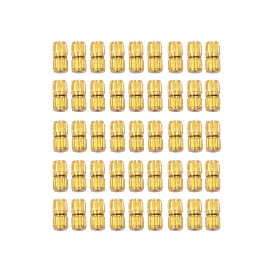 Fecho Com Rosca 10X04Mm Em Latao Com 250 Pecas - Dourado