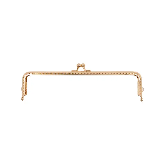 Fecho Da Vovo Retangular 20Cm Em Ferro Unidade - Dourado
