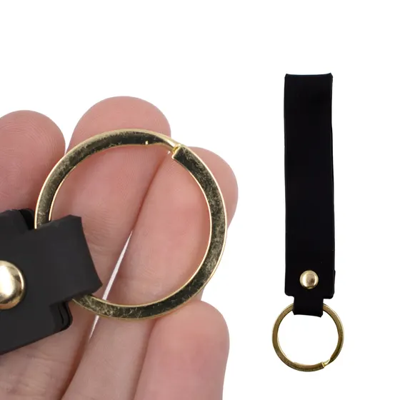 Alca Para Chaveiro Com Argola Dourada 2.0X11Cm Com 12 Pecas