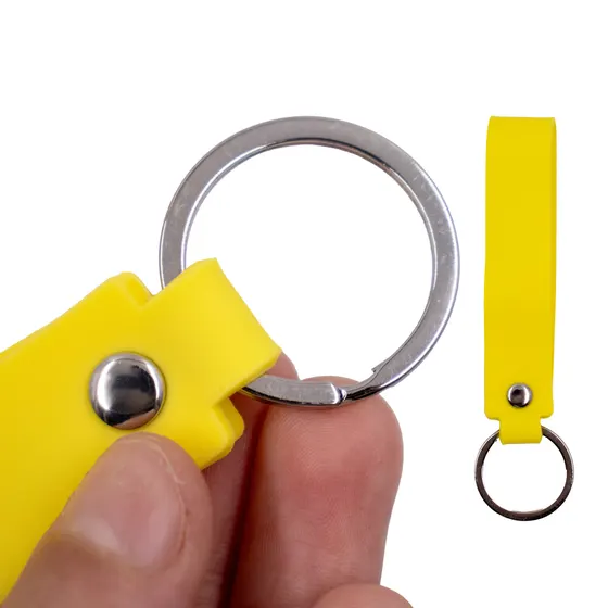 Alca Para Chaveiro Com Argola Niquel 2.0X11Cm Com 12 Pecas - Amarelo