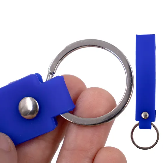 Alca Para Chaveiro Com Argola Niquel 2.0X11Cm Com 12 Pecas - Azul Royal