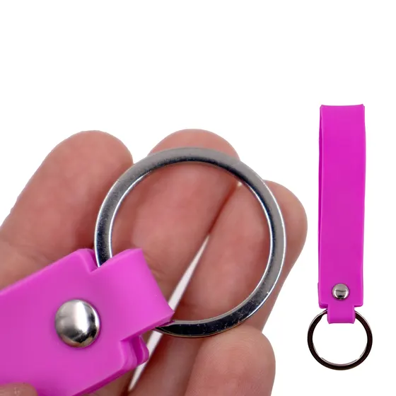 Alca Para Chaveiro Com Argola Niquel 2.0X11Cm Com 12 Pecas - Pink