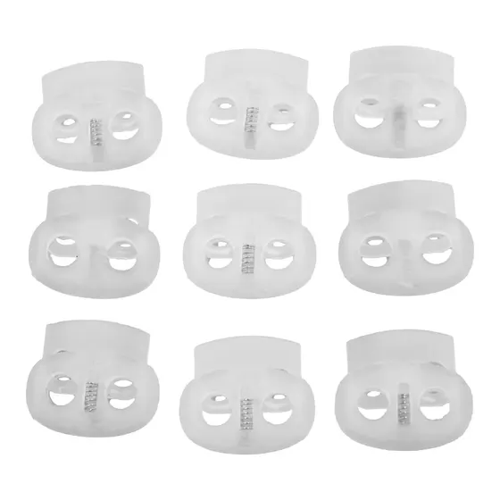 Ponteira Reguladora 23X21Mm Em Plastico Com 200 Pecas - Cristal Transparente