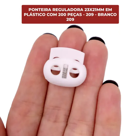 Ponteira Reguladora 23X21Mm Em Plastico Com 200 Pecas