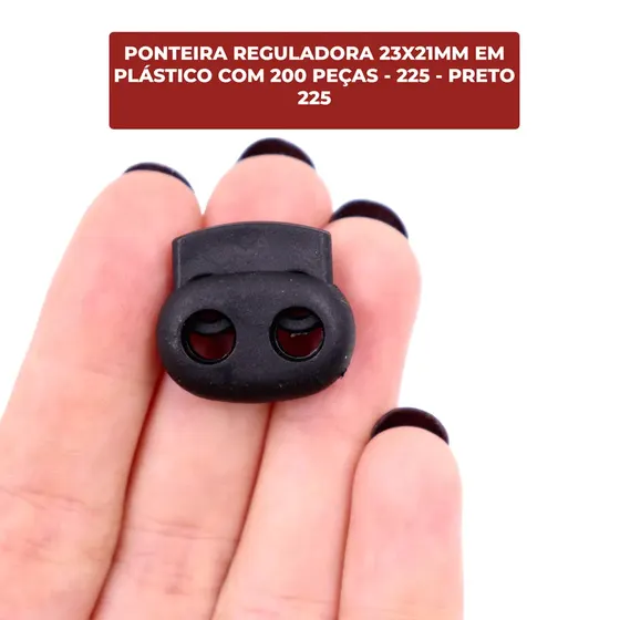 Ponteira Reguladora 23X21Mm Em Plastico Com 200 Pecas