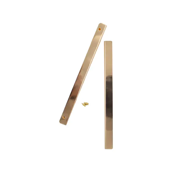 Terminal Para Bolsa 12Cm Em Ferro Com 12 Pecas - Dourado