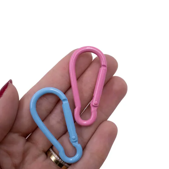 Fecho Mosquetao Retangular 45Mm Em Zamac Com 50 Pecas