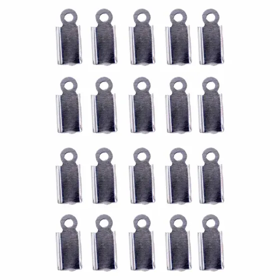 Terminal Quadrado Com Argola 4X11Mm Em Ferro Com 1000 Pecas - Niquel