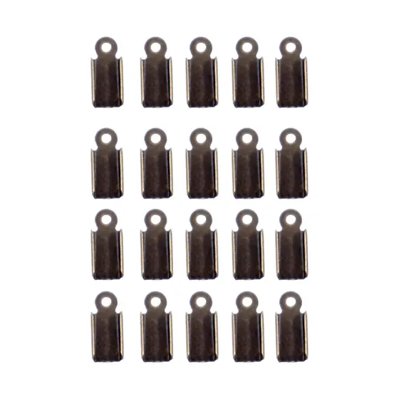 Terminal Quadrado Com Argola 4X11Mm Em Ferro Com 1000 Pecas - Ouro Velho