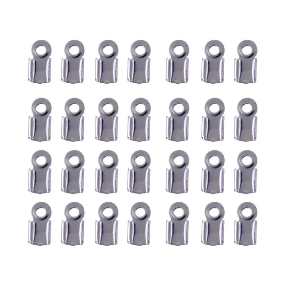 Terminal Quadrado Com Argola 3.5X9Mm Em Ferro Com 1000 Pecas - Niquel