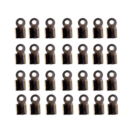Terminal Quadrado Com Argola 3.5X9Mm Em Ferro Com 1000 Pecas - Ouro Velho