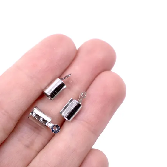 Terminal Redondo Com Argola 12.5X5Mm Em Ferro Com 500 Pecas - Niquel