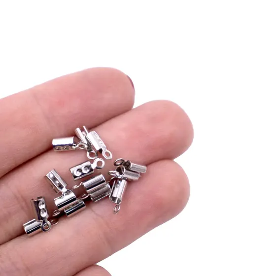 Terminal Redondo Com Argola 8.4X3Mm Em Ferro Com 500 Pecas - Niquel