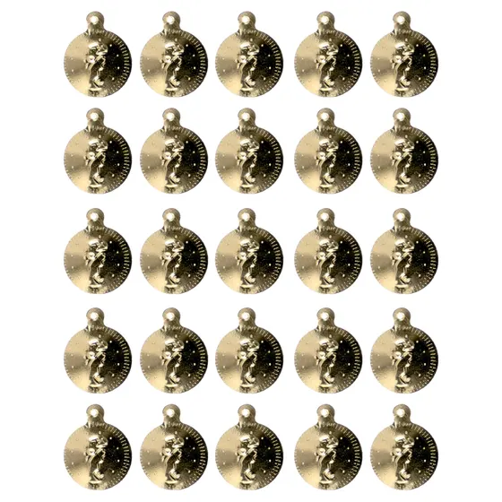 Pingente Moeda Ciganinha 13Mm Em Aluminio Com 500G