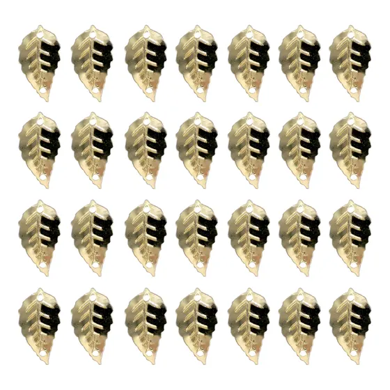 Pingente Folha 12X18Mm Em Pvc Com 500G