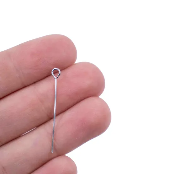Alfinete Contra Pino Latao 30Mm Com 500G - Niquel