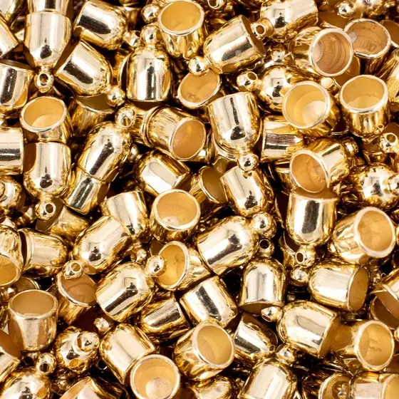Terminal Para Colagem 13X08Mm Em Abs Com 250G - Dourado