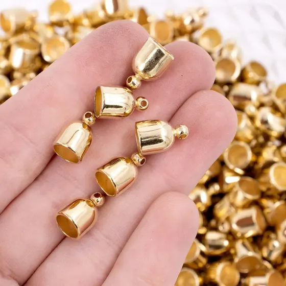 Terminal Para Colagem 13X08Mm Em Abs Com 250G - Dourado