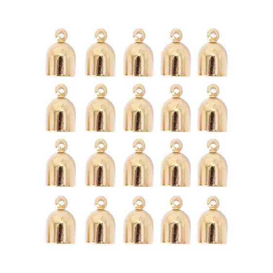 Terminal Para Colagem 13X08Mm Em Abs Com 250G - Dourado