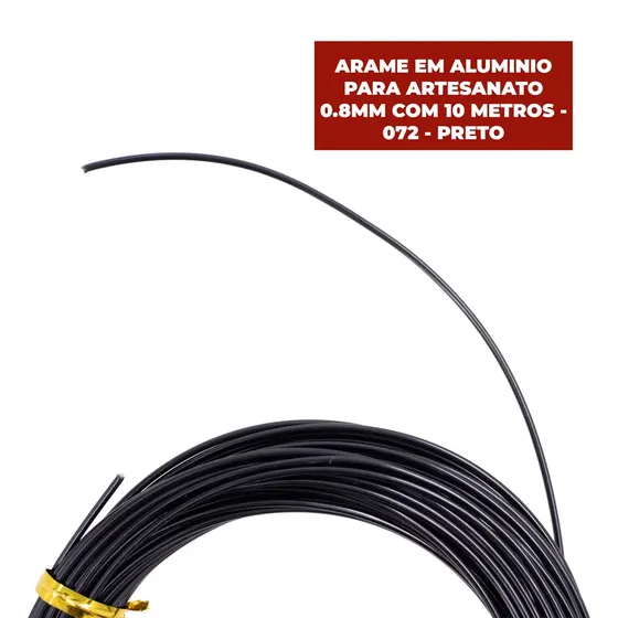 Arame Em Aluminio Para Artesanato 0.8Mm Com 10 Metros