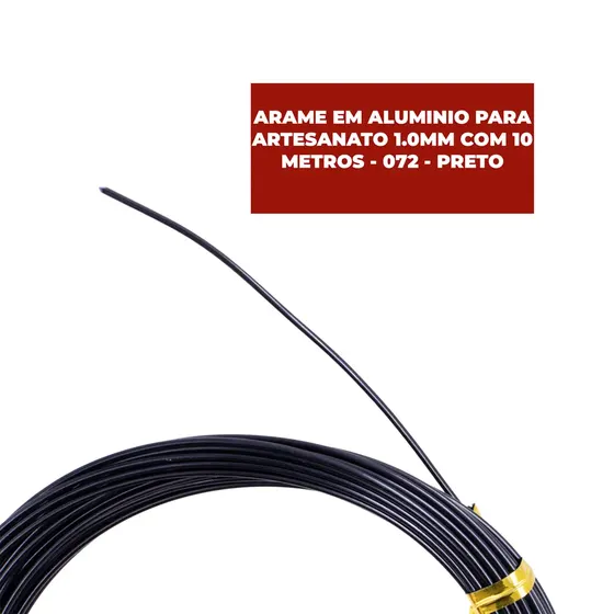Arame Em Aluminio Para Artesanato 1.0Mm Com 10 Metros