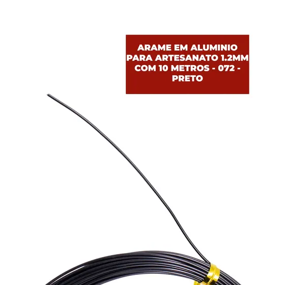 Arame Em Aluminio Para Artesanato 1.2Mm Com 10 Metros