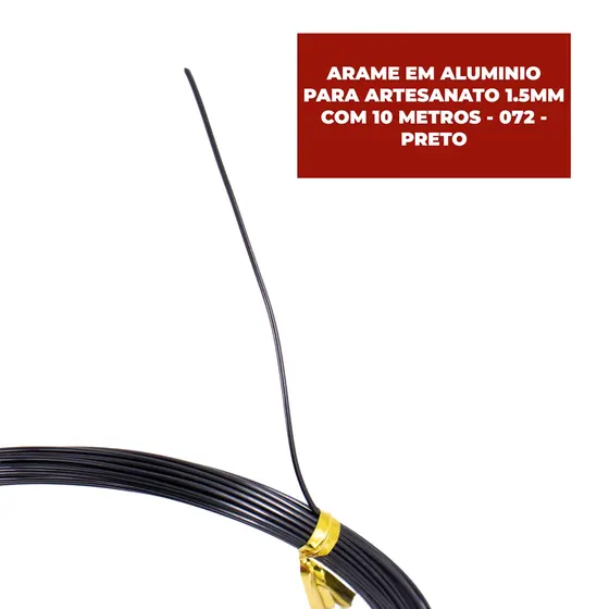Arame Em Aluminio Para Artesanato 1.5Mm Com 10 Metros