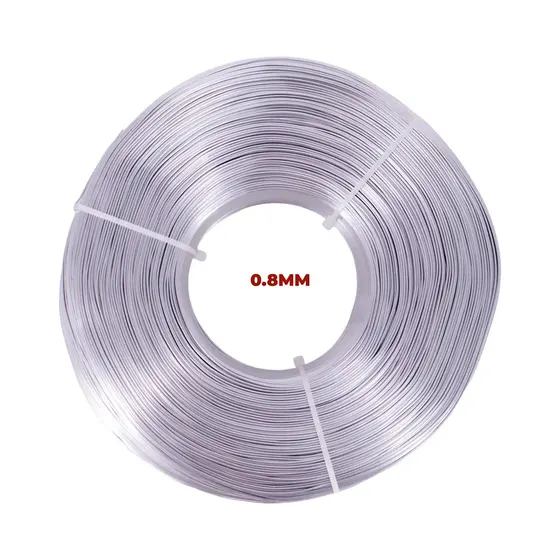 Rolo De Arame 0.8Mm Em Aluminio Com 1Kg