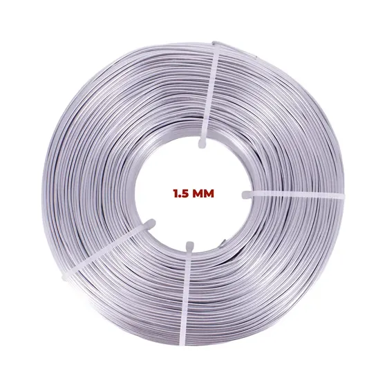 Rolo De Arame 1.5Mm Em Aluminio Com 1Kg