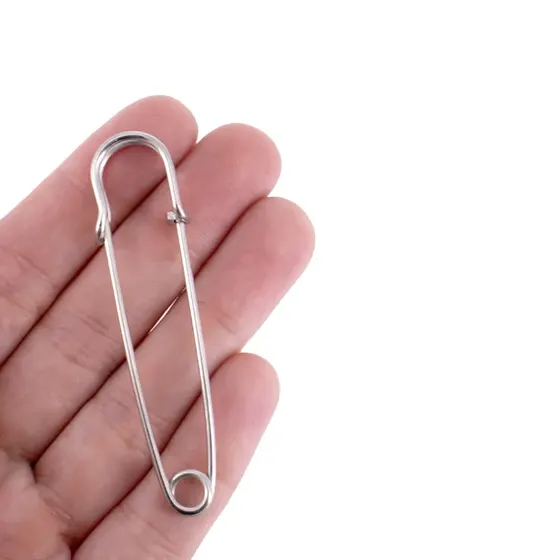 Alfinete Para Broche 65Mm Em Ferro Com 200 Pecas